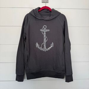 Stanley Stella Women’s Medium Grey Anchor Hoodie Sweatshirt Organic Cotton
